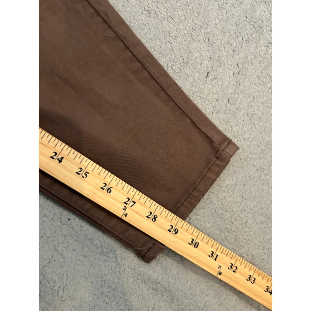 Buffalo David Bitton Hanna High Rise Skinny Pants Brown Soft Stretch 12/32 - Picture 7 of 9